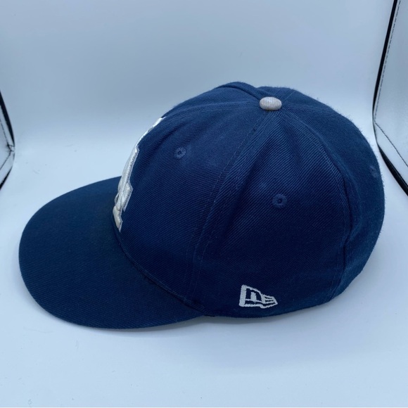 New Era Los Angeles Dodgers Scribed Brim Wool Blend Snapback Cap Royal Blue Hat - Picture 2 of 9